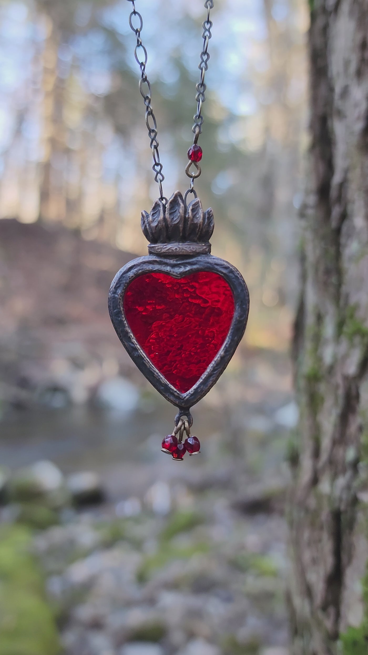 trinitas - a sacred heart amulet