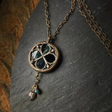 st loy forest - floriated clover miracle window amulet