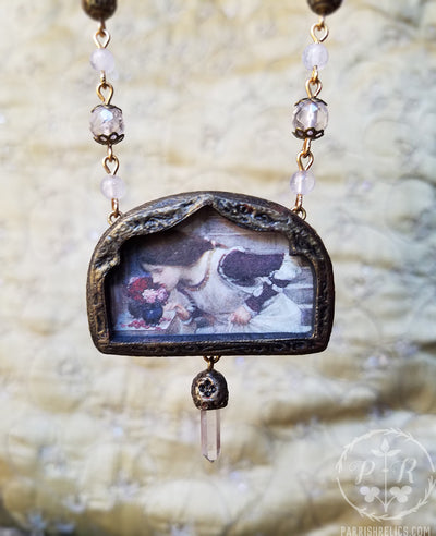 The Shrine ~ Waterhouse Quartz Crystal Amulet Necklace