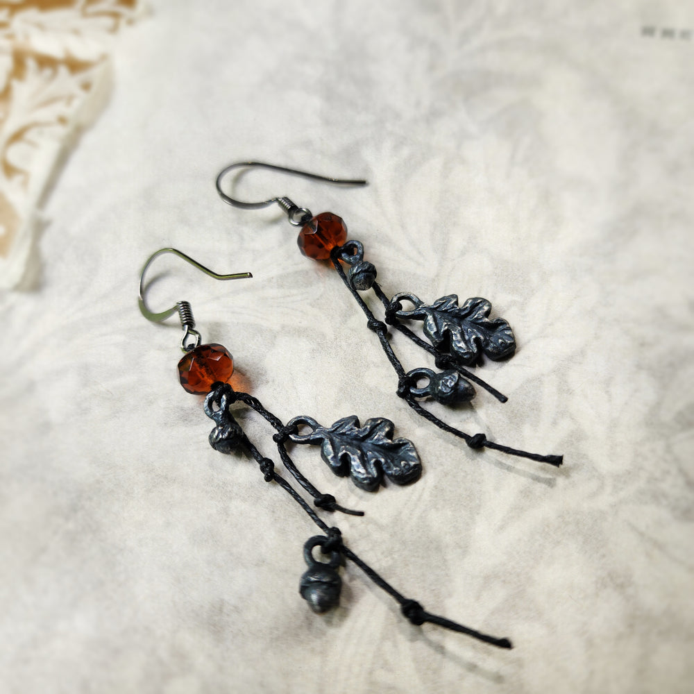 autumn - oak bower earrings