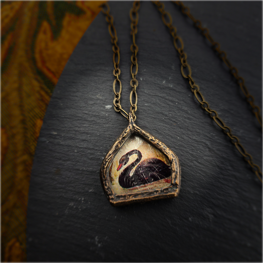 the black swan - pictorial arch amulet
