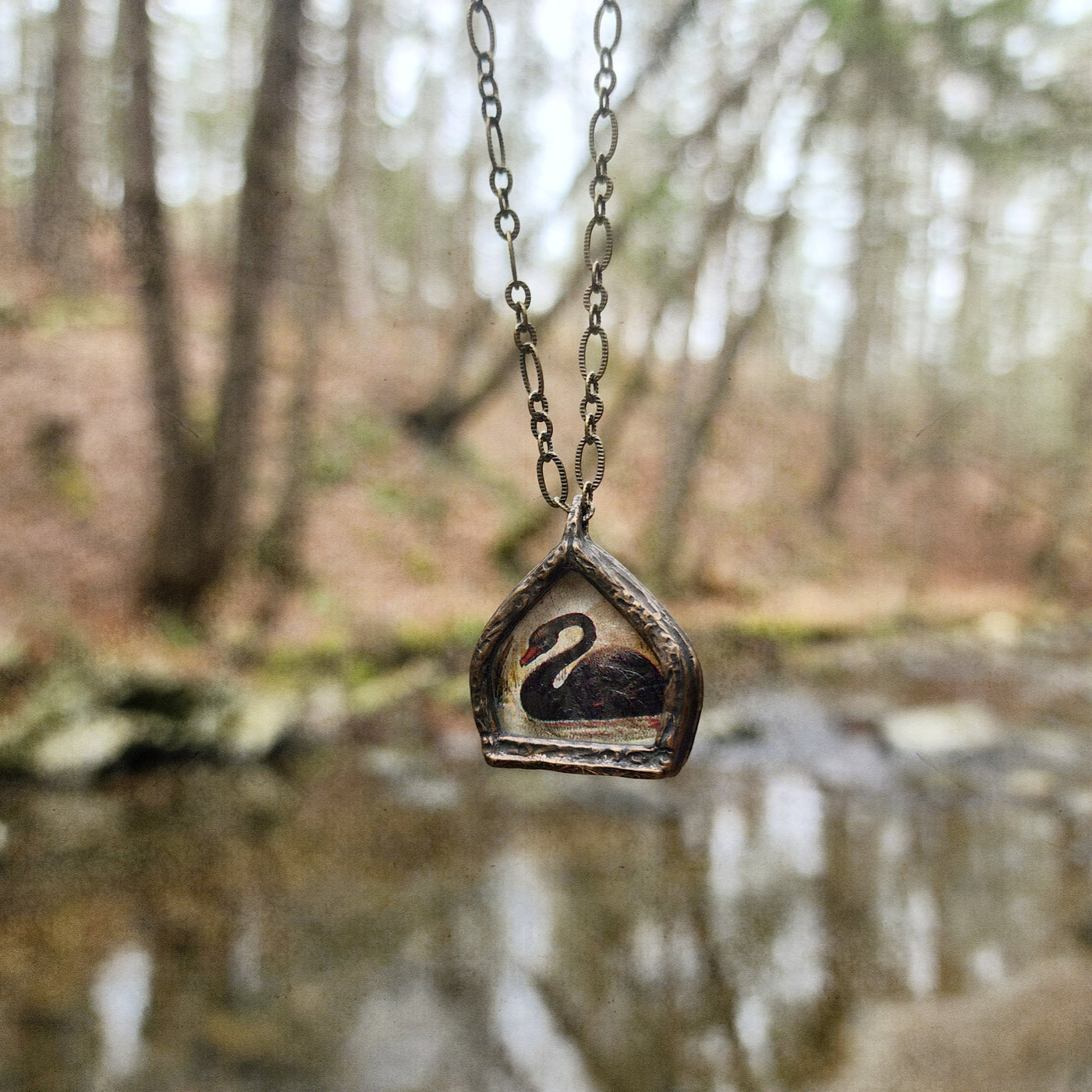 the black swan - pictorial arch amulet