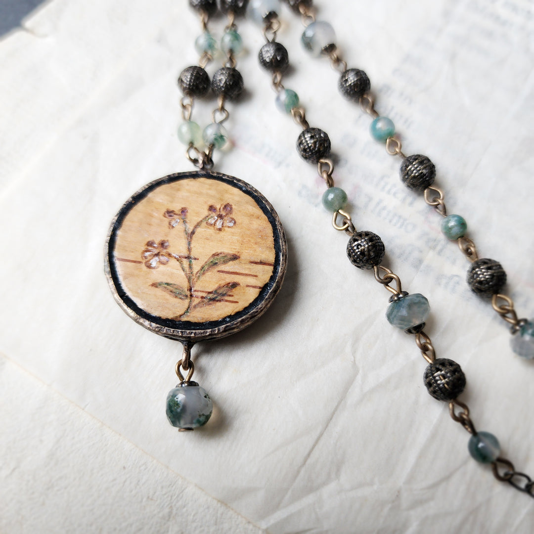 tapestry rabbit - floriated clover miracle window amulet