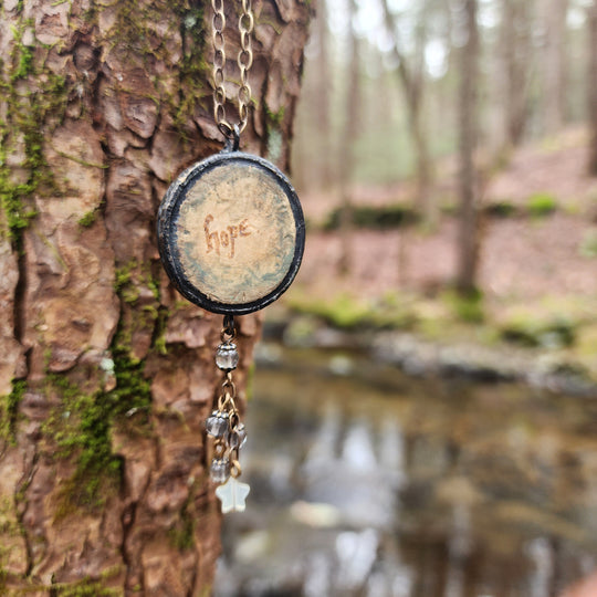 day two - edward burne-jones floriated clover miracle window amulet
