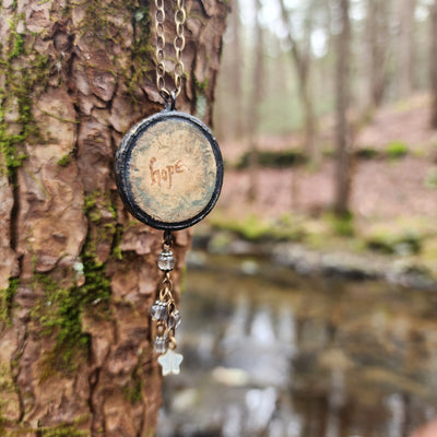 day two - edward burne-jones floriated clover miracle window amulet