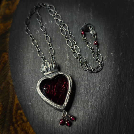 guinevere - sacred heart amulet