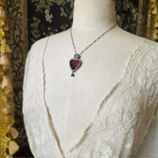 guinevere - sacred heart amulet