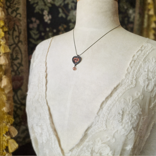 la belle dame sans mercy - pictorial heart amulet