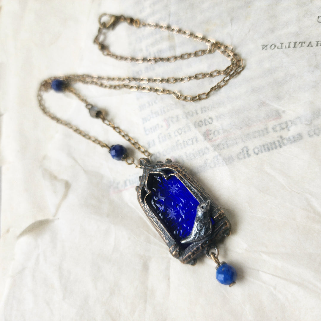 night bird - venetian gothic window amulet