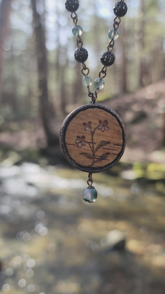 tapestry rabbit - floriated clover miracle window amulet