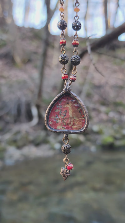 vulpecula - illuminata pictorial shrine amulet