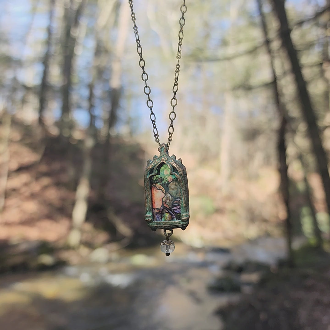 hope - edward burne-jones venetian gothic window amulet