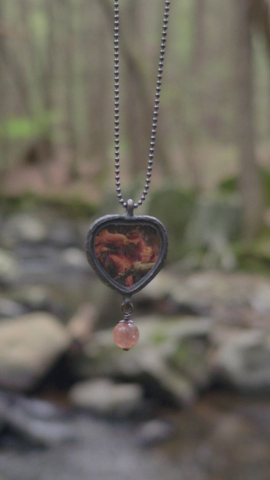 la belle dame sans mercy - pictorial heart amulet