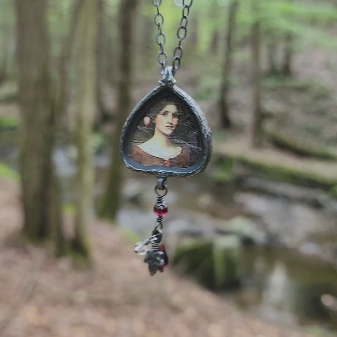 lady clare - illuminata pictorial shrine amulet