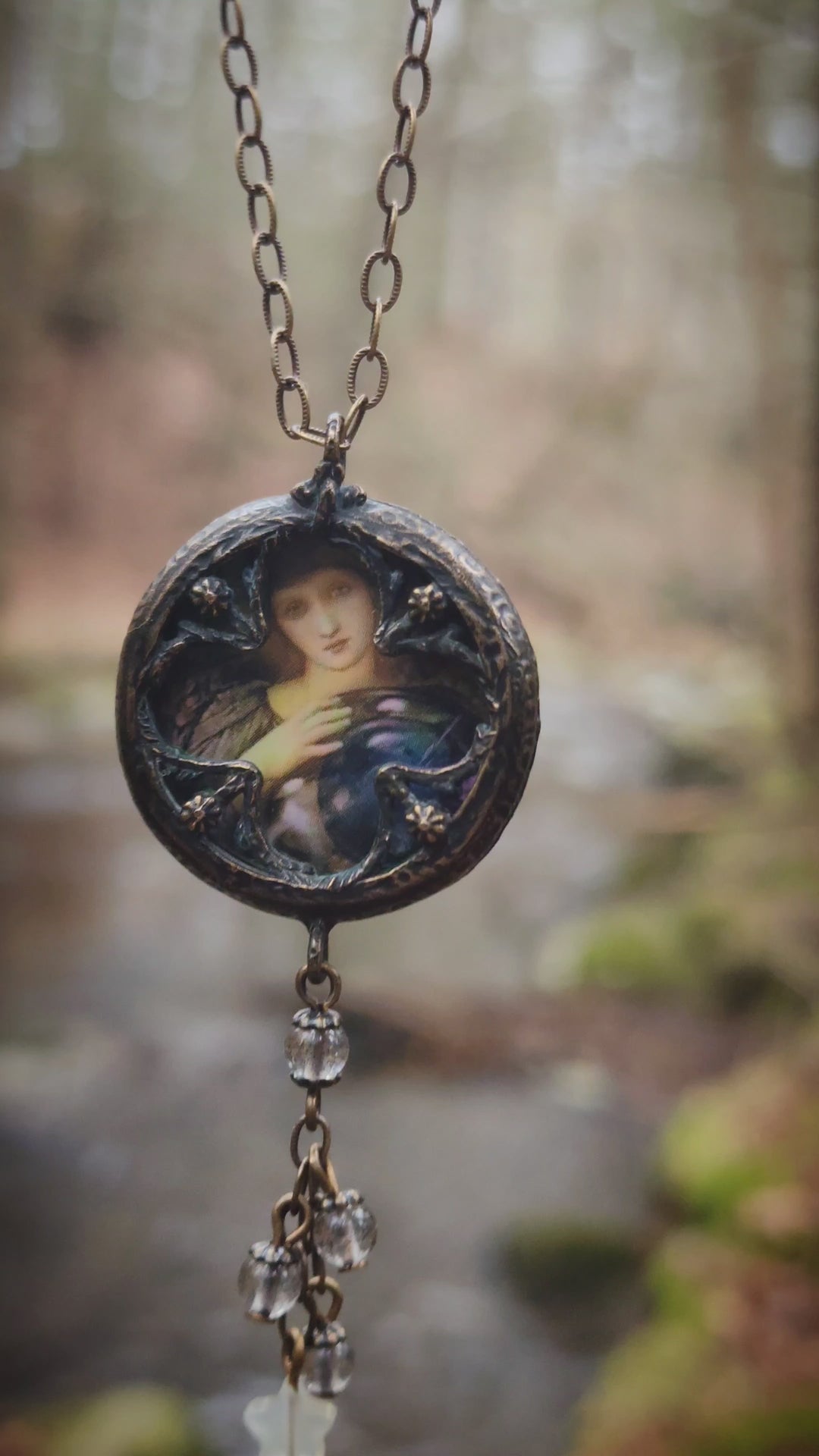 day two - edward burne-jones floriated clover miracle window amulet