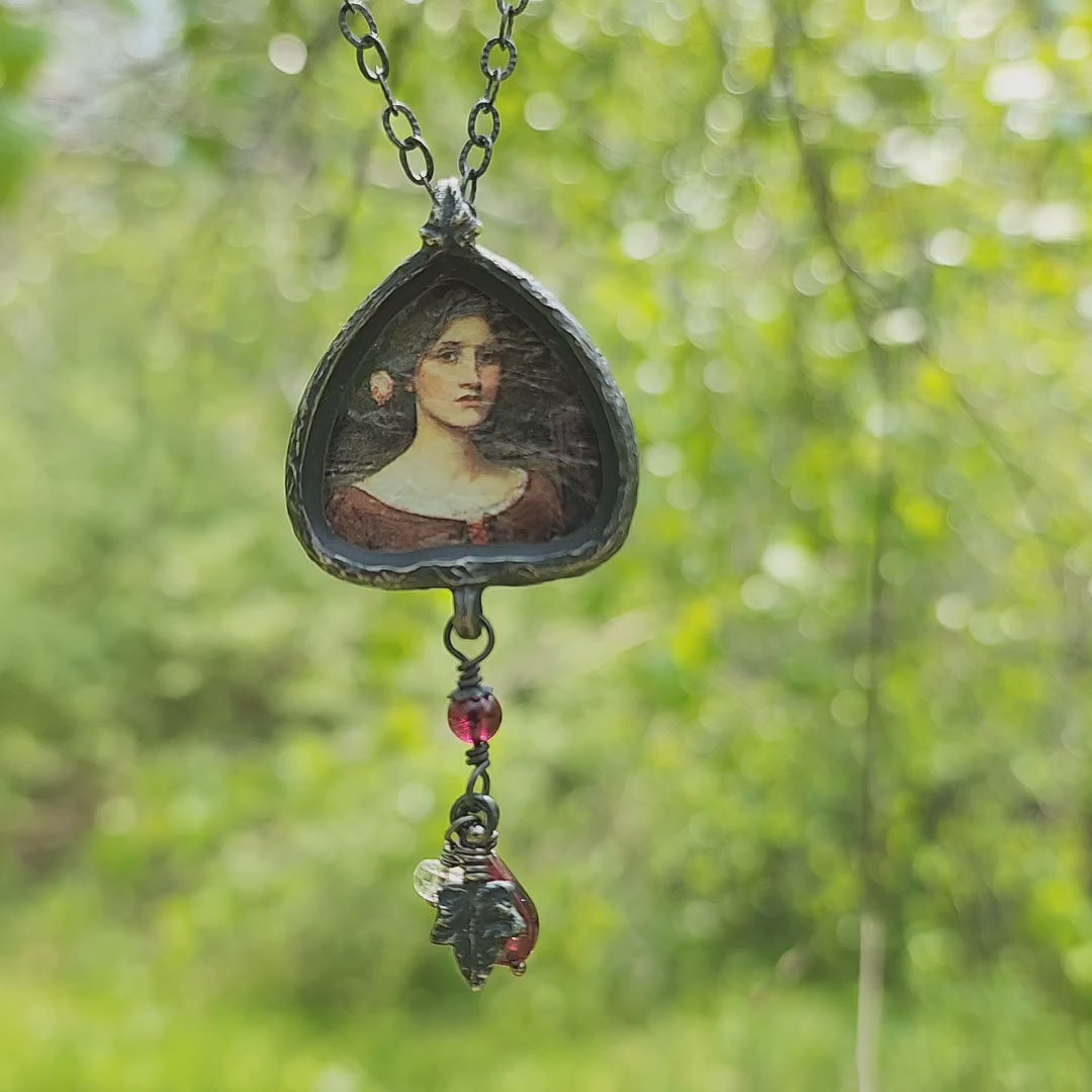 lady clare - illuminata pictorial shrine amulet