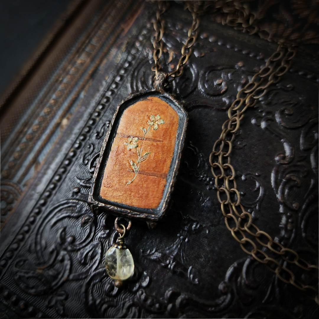 tapestry hare - venetian gothic window amulet