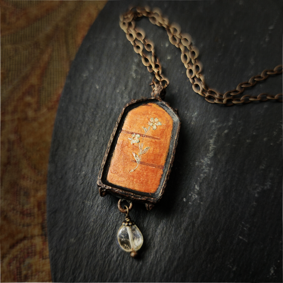 tapestry hare - venetian gothic window amulet