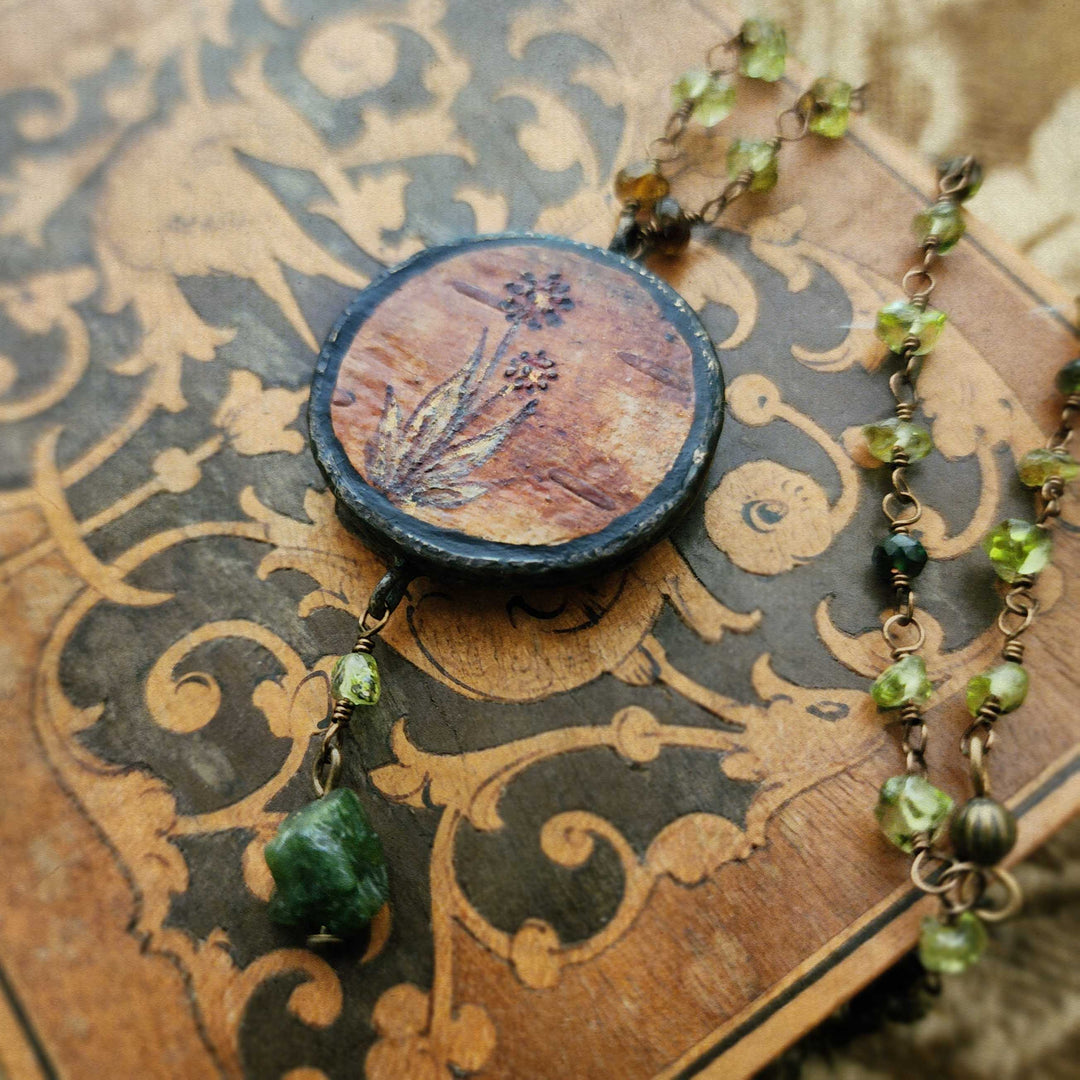 singing to be free - floriated clover miracle window amulet