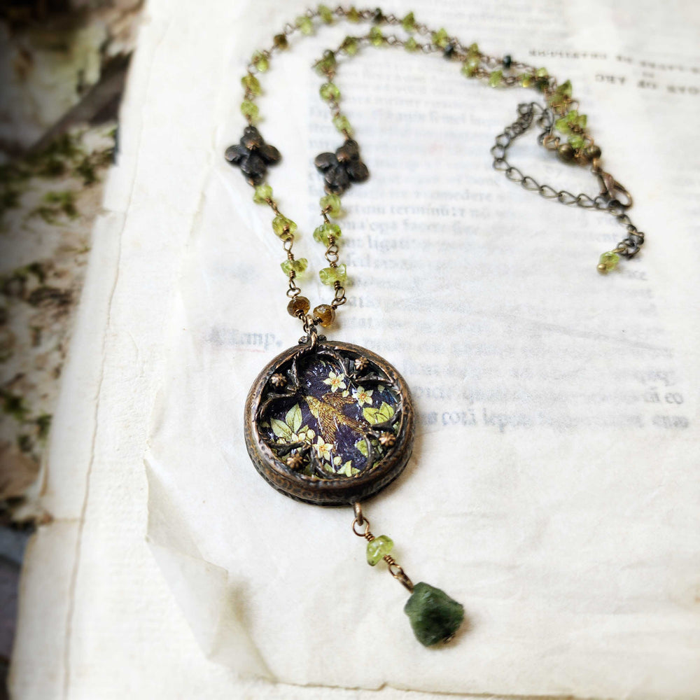 singing to be free - floriated clover miracle window amulet