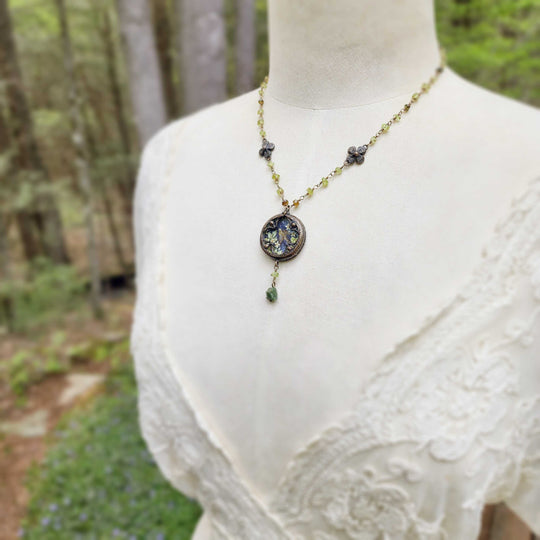 singing to be free - floriated clover miracle window amulet