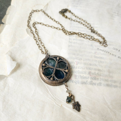 st loy forest - floriated clover miracle window amulet