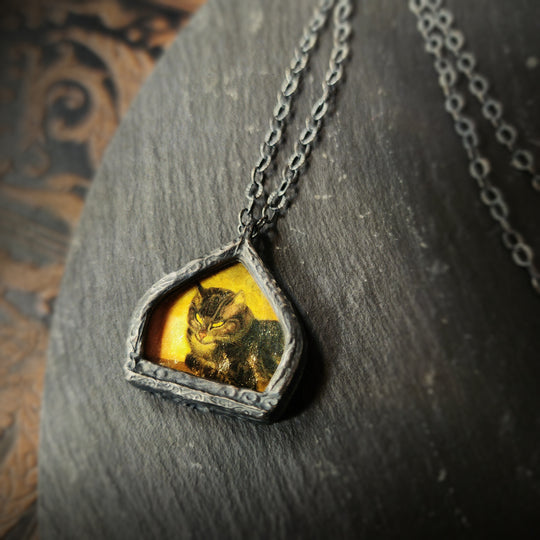 steinlen cat - pictorial arch amulet