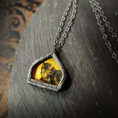 steinlen cat - pictorial arch amulet