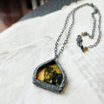 steinlen cat - pictorial arch amulet