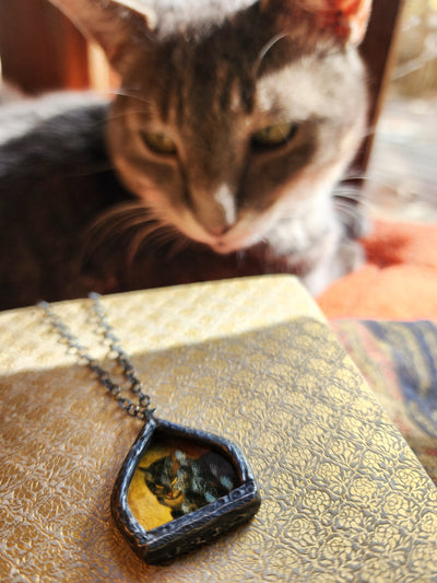 steinlen cat - pictorial arch amulet