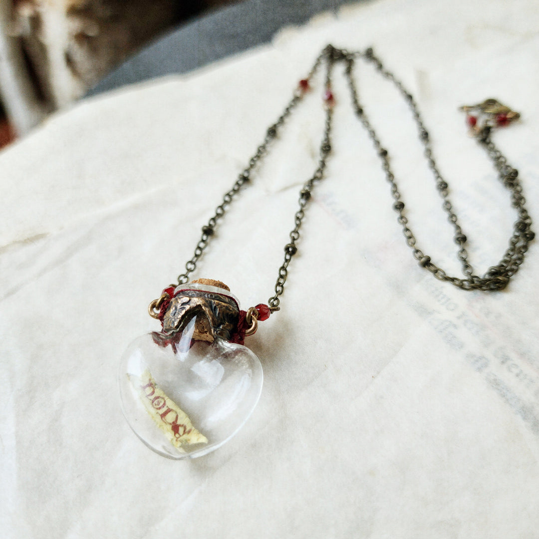 hope - heart illuminata vessel amulet