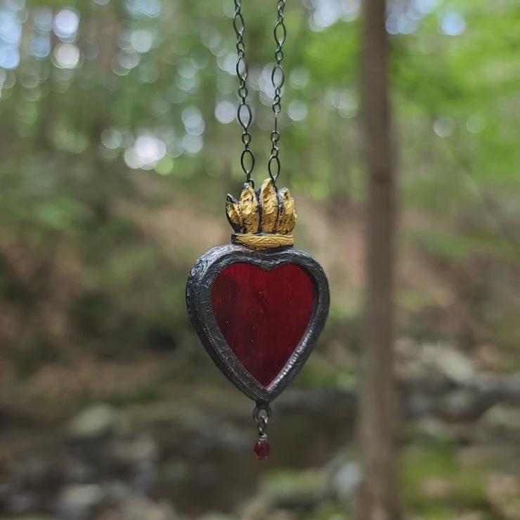 fiamma d'oro - sacred heart amulet – Parrish Relics