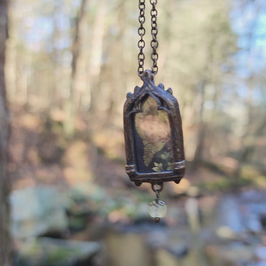 the garden tapestry - venetian gothic window amulet