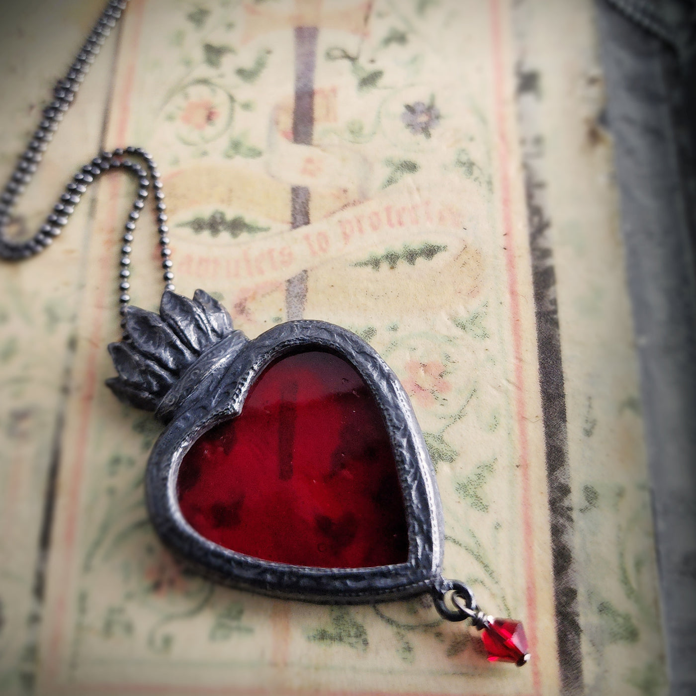 calabrum - sacred heart amulet