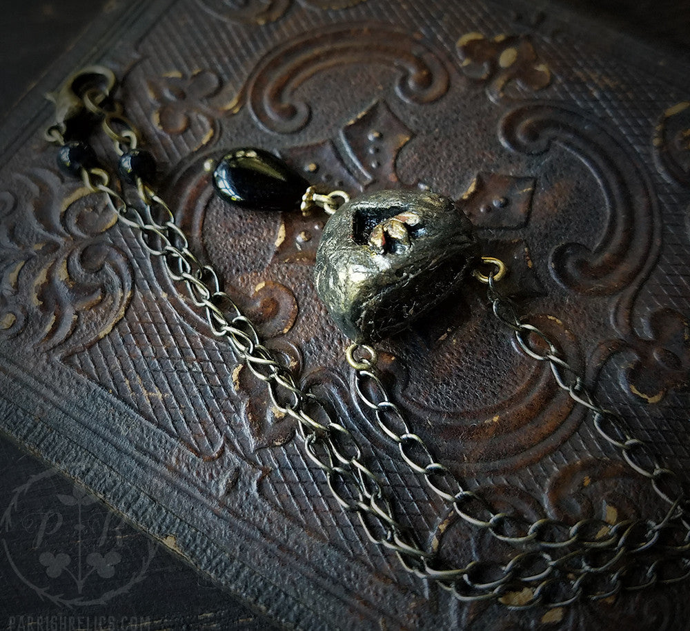 Sacred Heart ~ Scented Amber Vessel Amulet