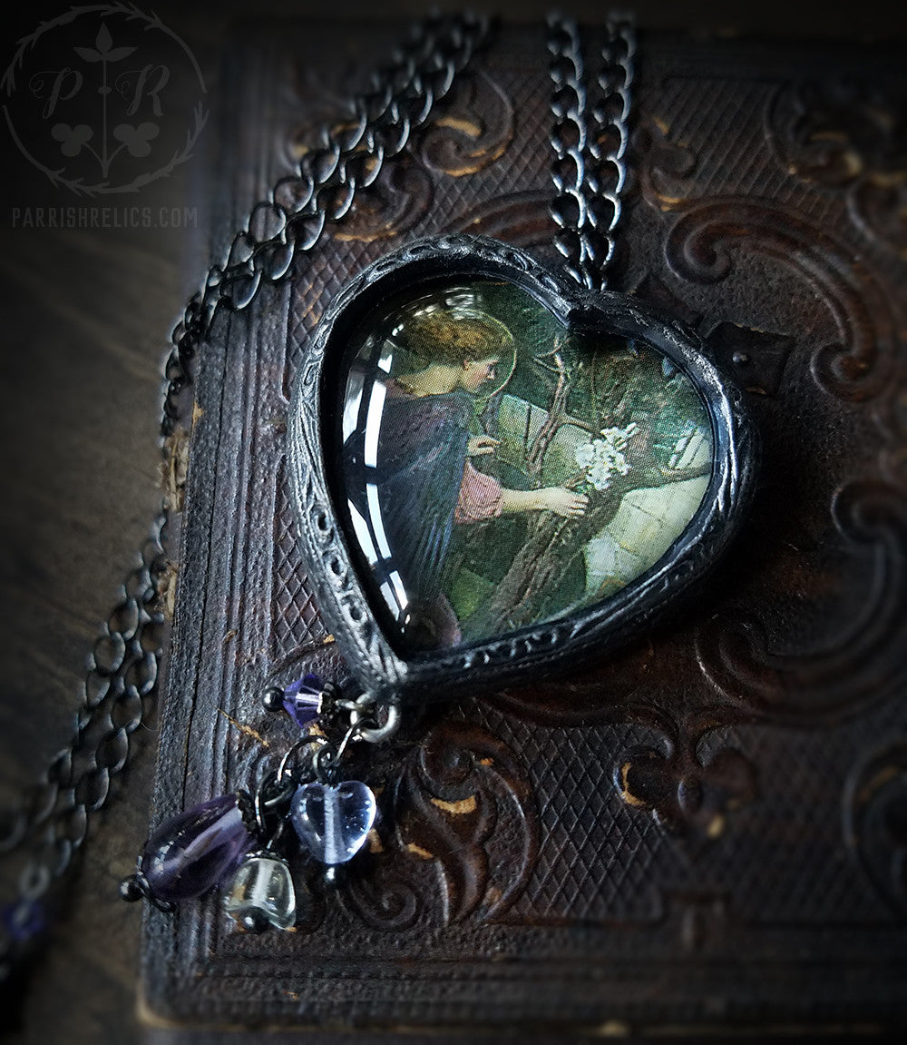 Waterhouse Angel Heart Pictorial Shrine Amulet