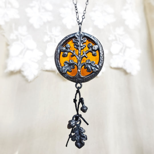 autumn - oak bower window amulet