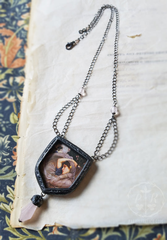 Boreas ~ John William Waterhouse Pictorial Shrine Amulet