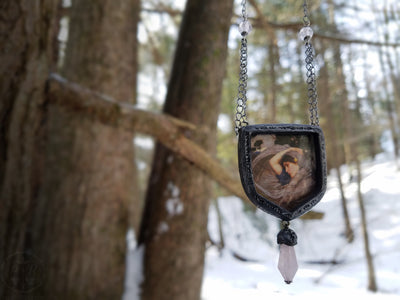Boreas ~ John William Waterhouse Pictorial Shrine Amulet