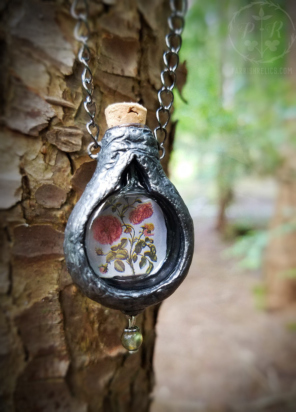 Botanical Roses ~ Pictorial Vessel Amulet