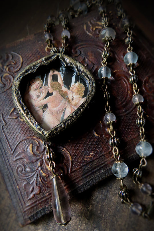 Primavera ~ Botticelli Pictorial Shrine Amulet