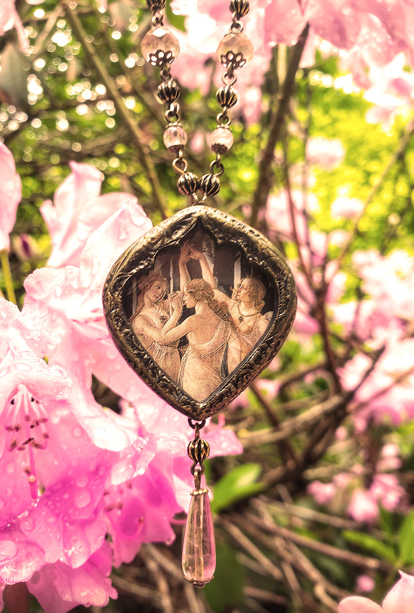 Primavera ~ Botticelli Pictorial Shrine Amulet