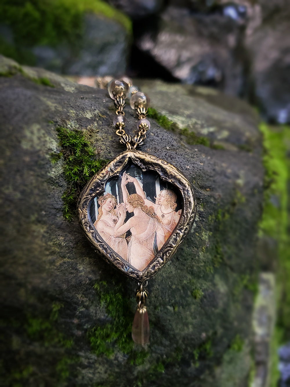 Primavera ~ Botticelli Pictorial Shrine Amulet