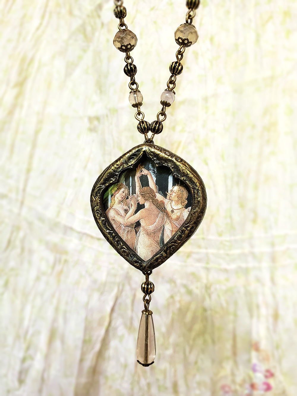 Primavera ~ Botticelli Pictorial Shrine Amulet