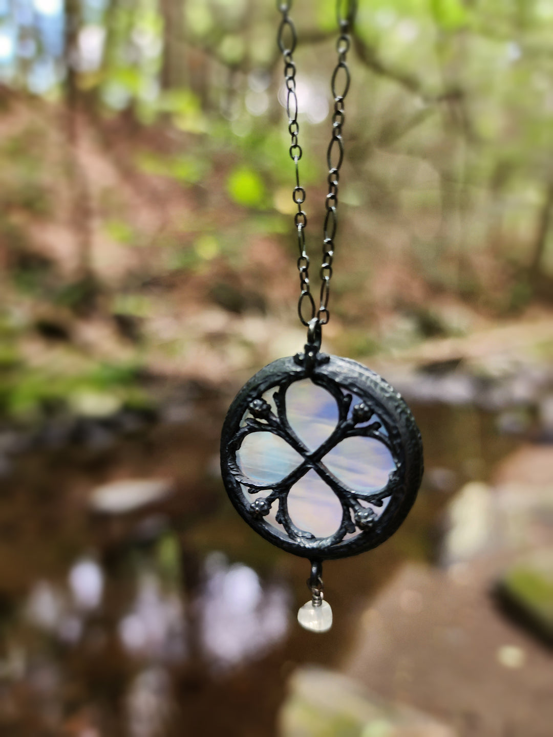 brumalia - floriated clover miracle window amulet