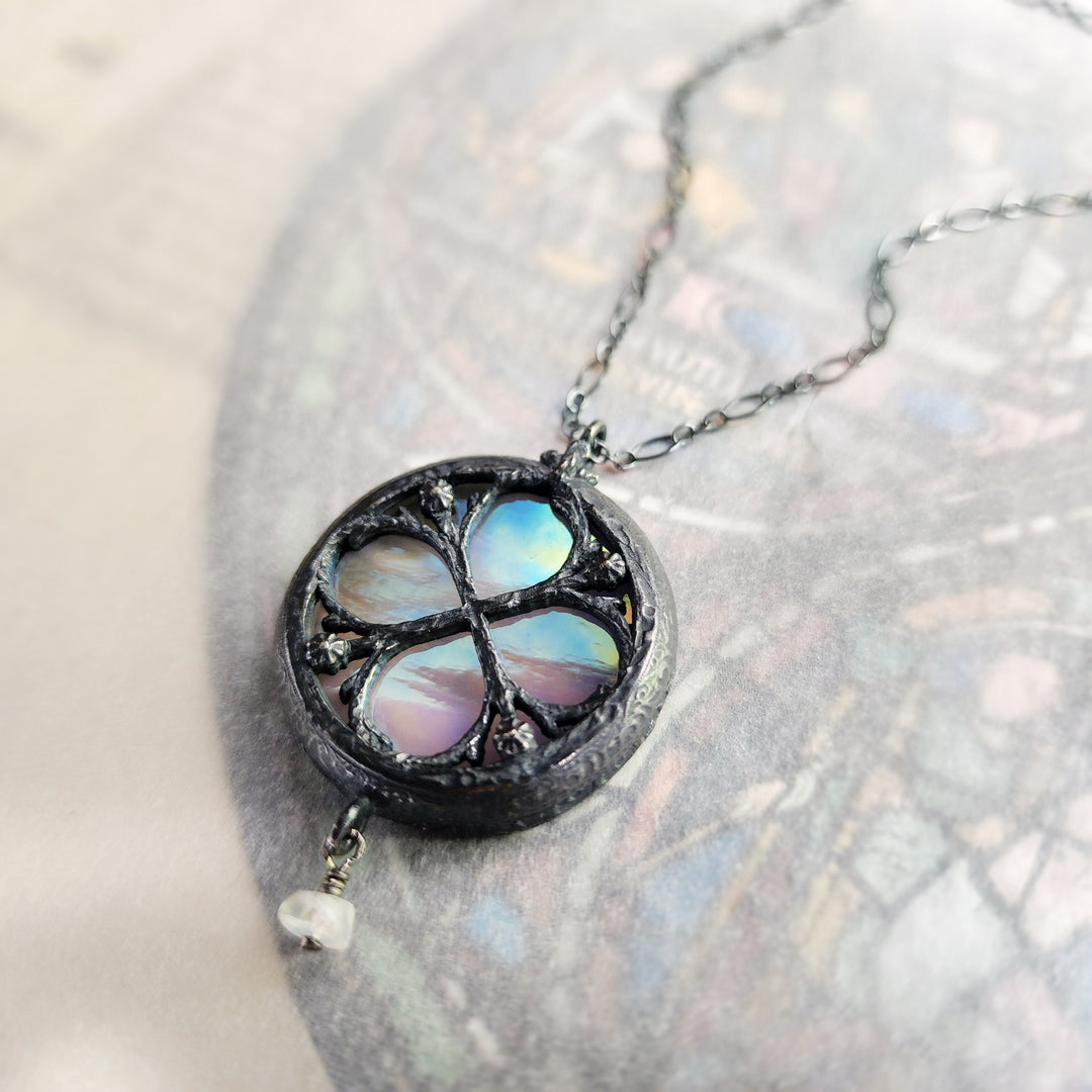 brumalia - floriated clover miracle window amulet