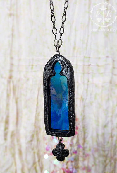 Tintagel Arch ~ Stained Glass Gothic Arch Amulet