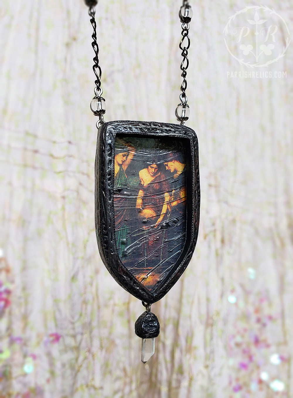 The Danaïdes ~ John William Waterhouse Pictorial Shrine Amulet