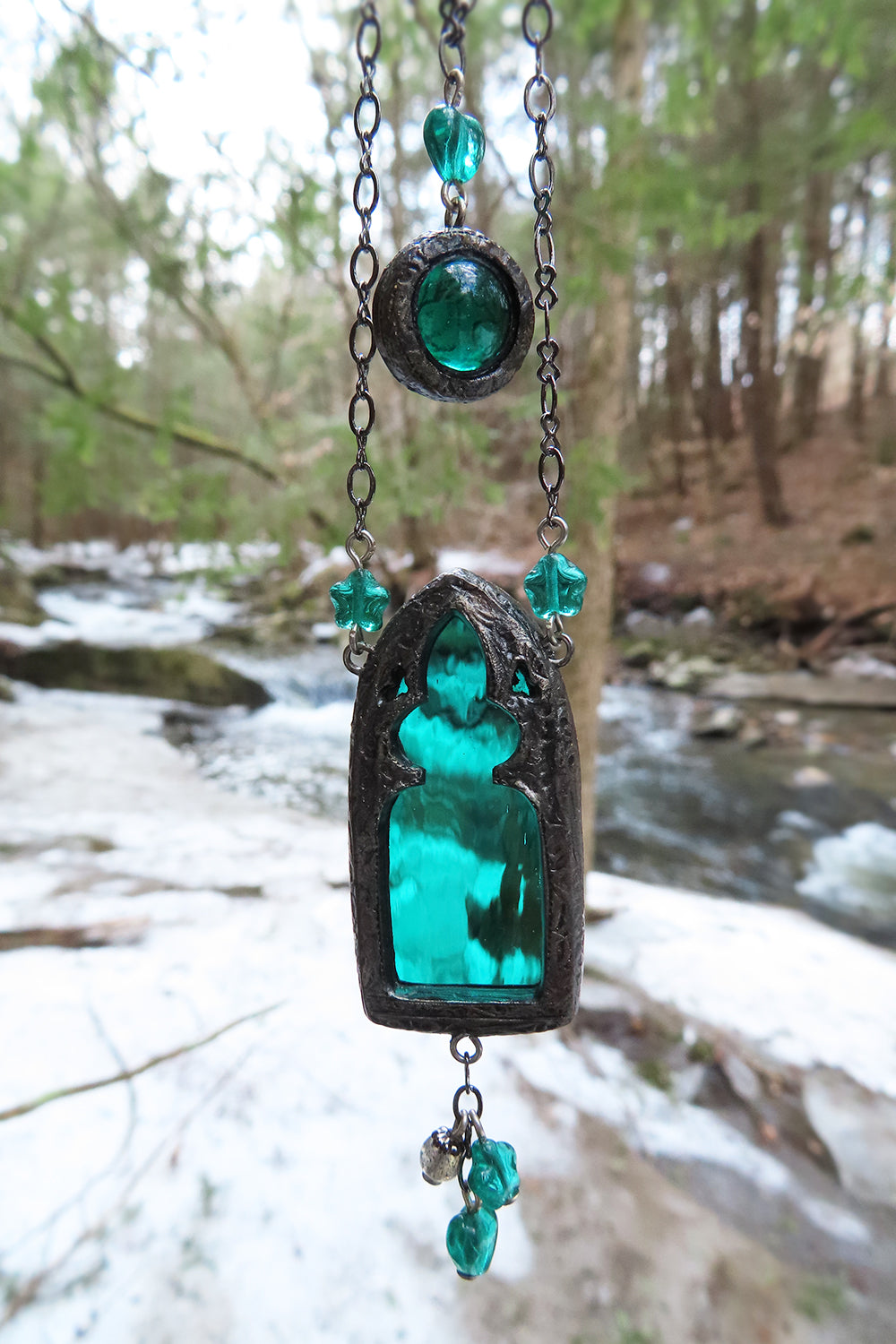Twin Amulets ~ Brother Rabbit & Gothic Trefoil Arch