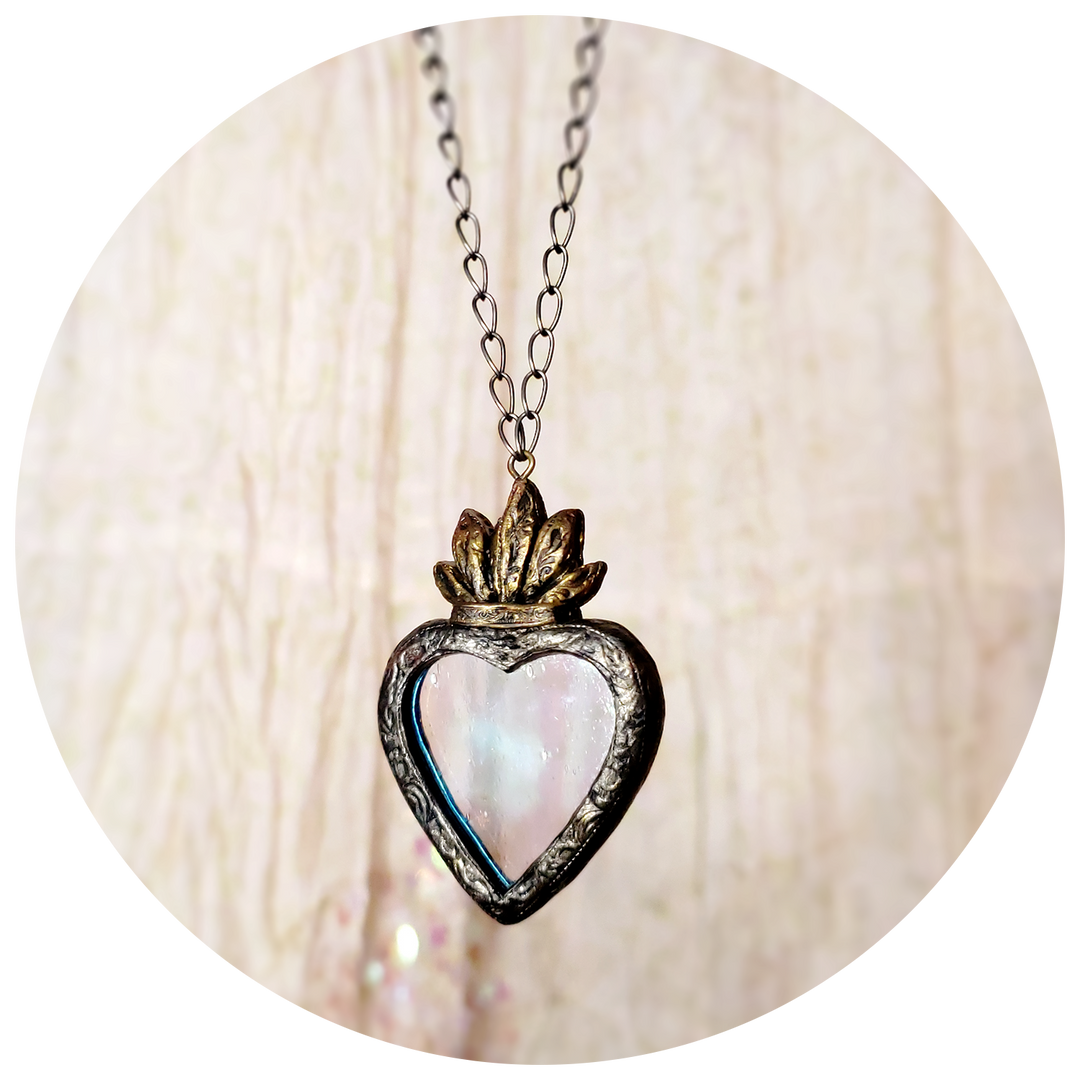 Sacred Heart of the Forest ~ Faerie Queene Amulet